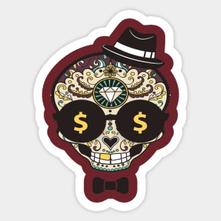 cool candy skull Sticker